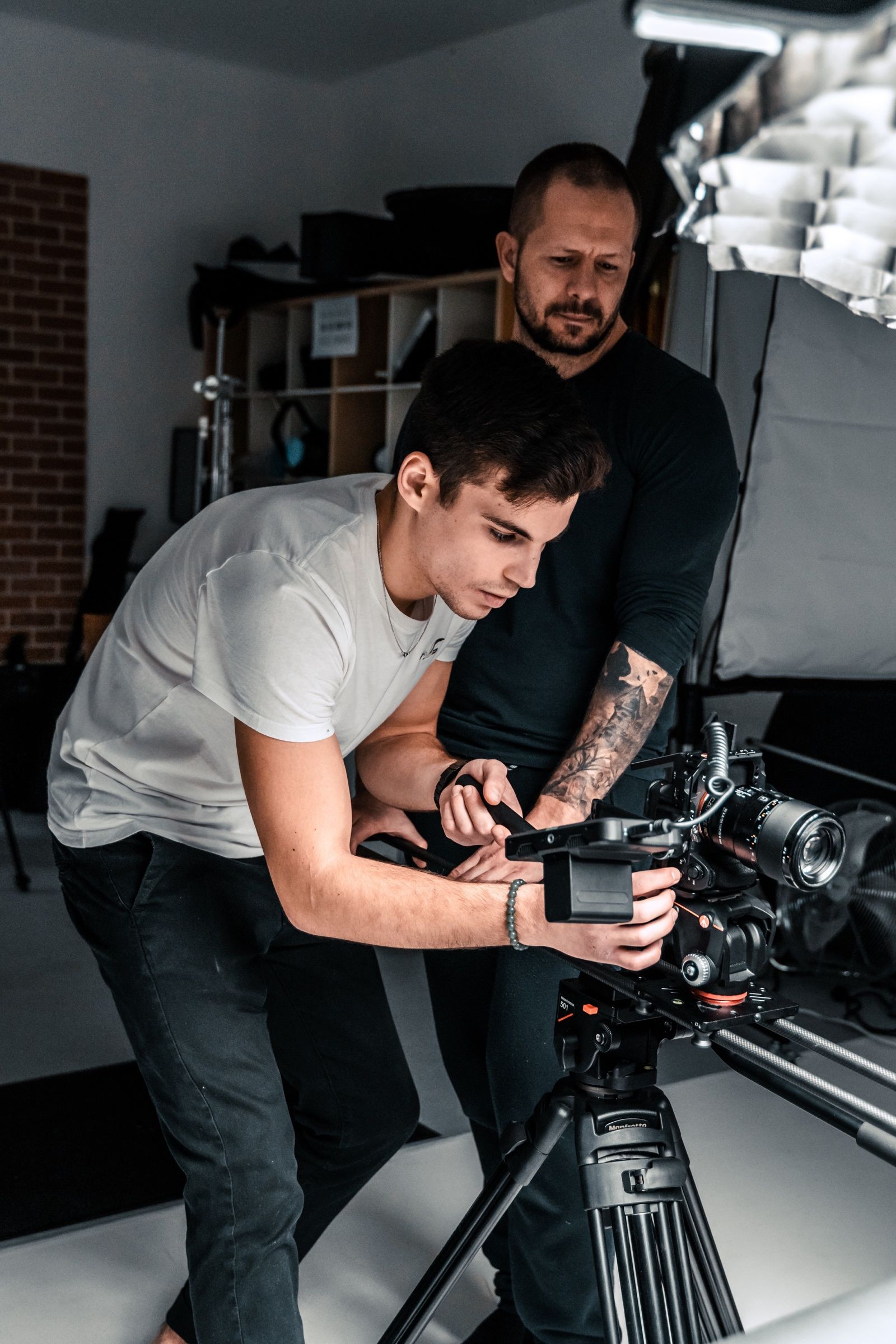Rigging the camera in the studio